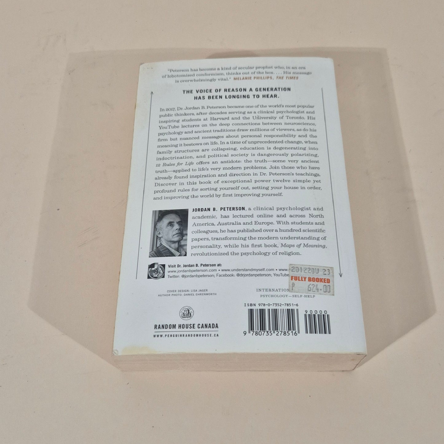 Twelve Rules for Life by Jordan B. Peterson