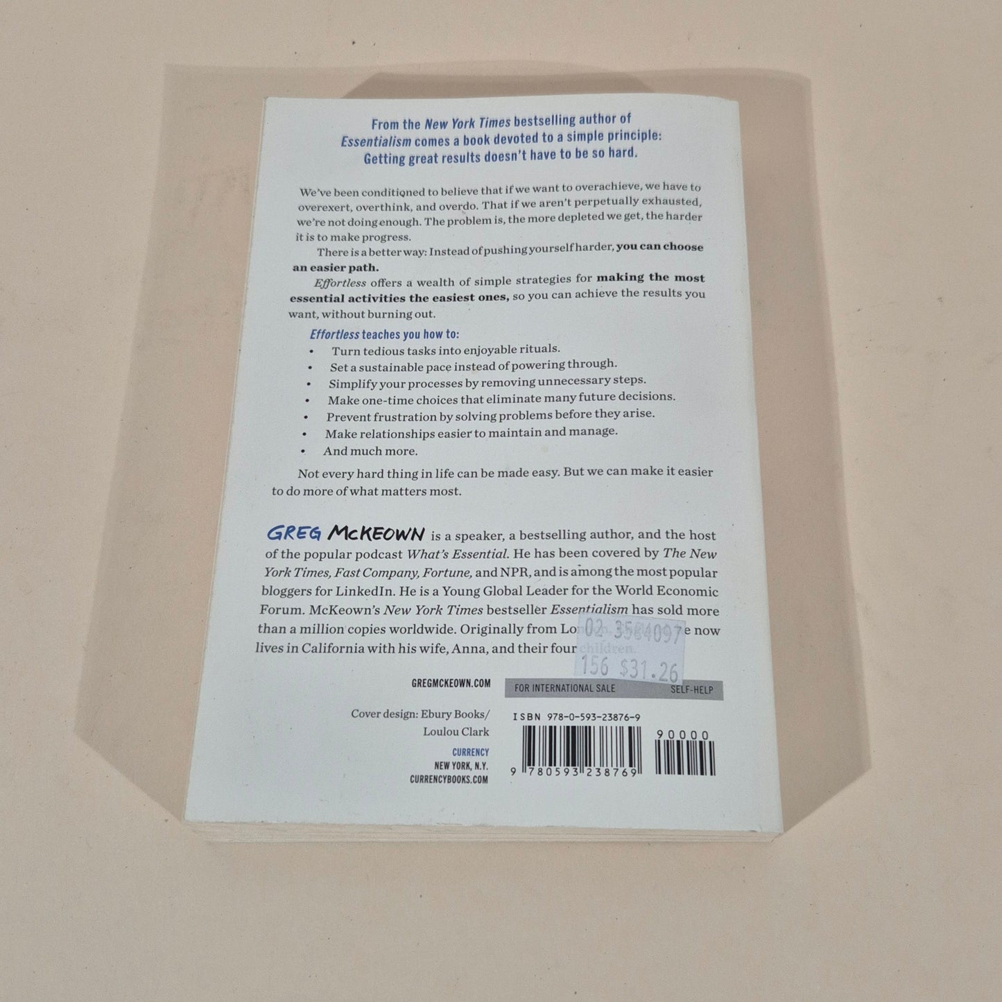 Effortless by Greg McKeown