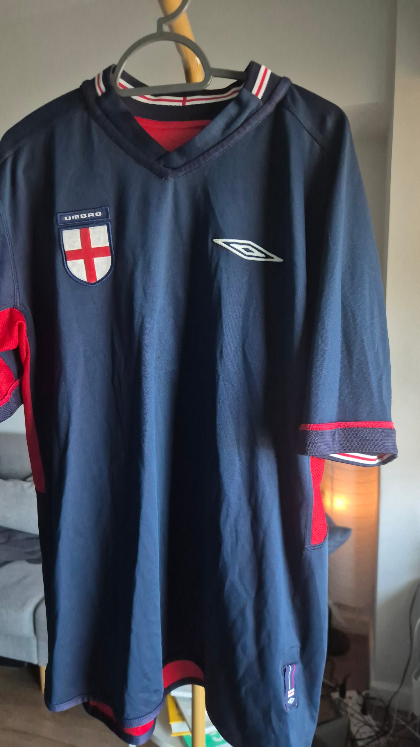 Football Jersey - Vintage England Training Shirt (Reversible)
