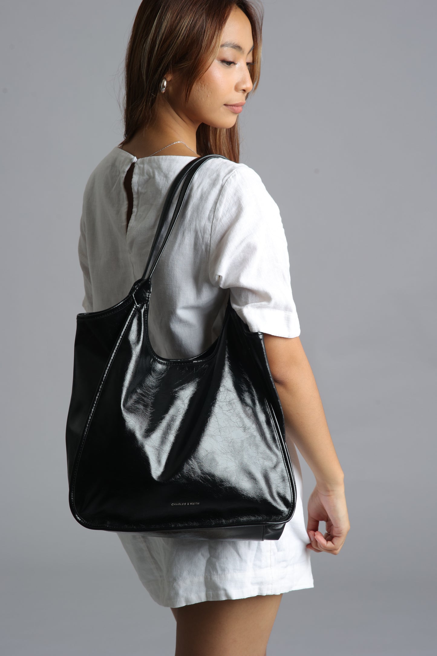 Charles and Keith Black Shoulder Bag