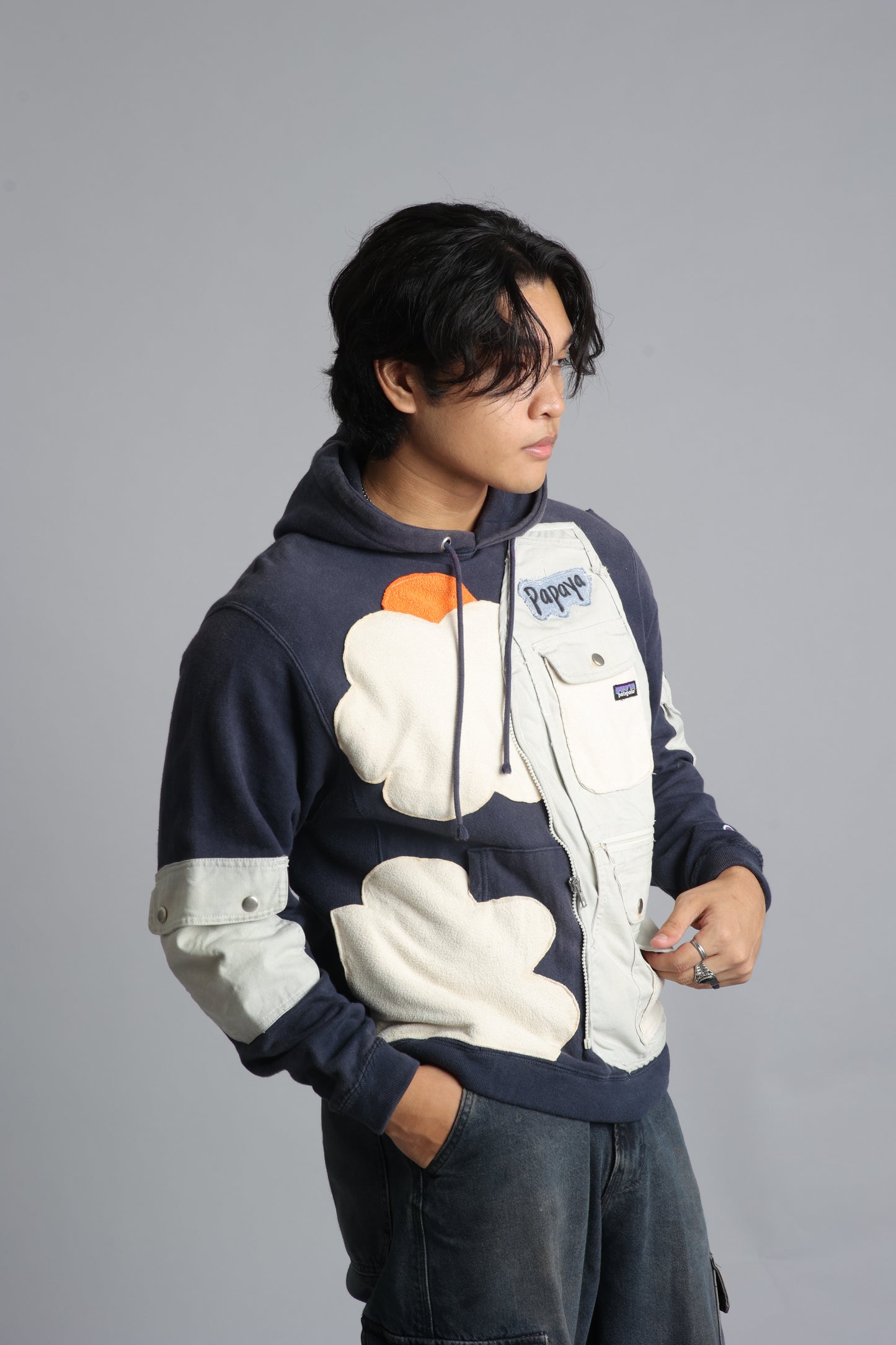 Papaya Reworks Upcycled Hoodie