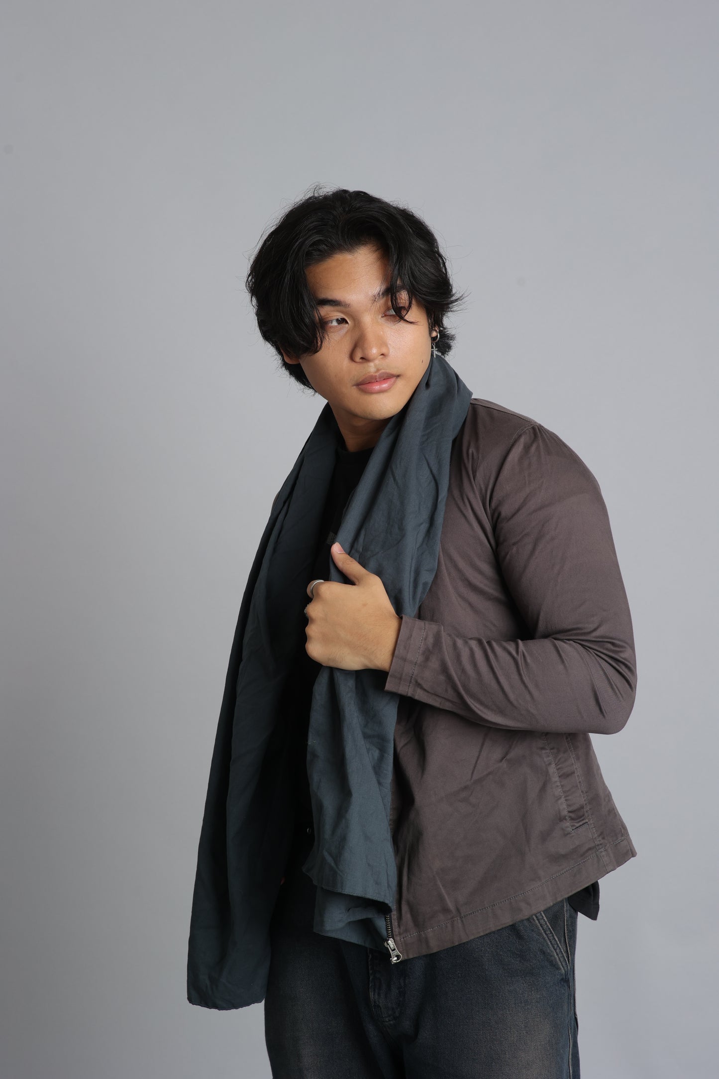 Tyler Jacket with Scarf Collar