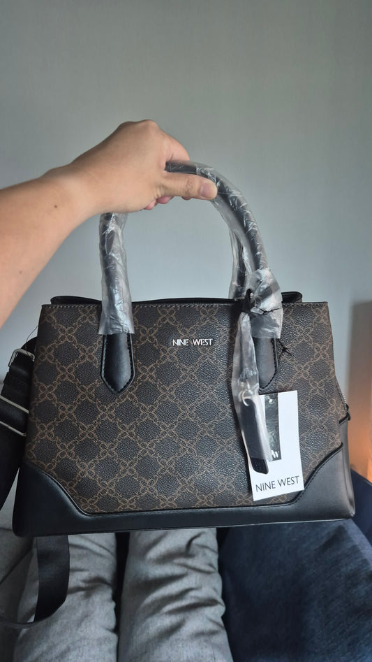 Nine West Monogram Satchel Handbag [NEW]