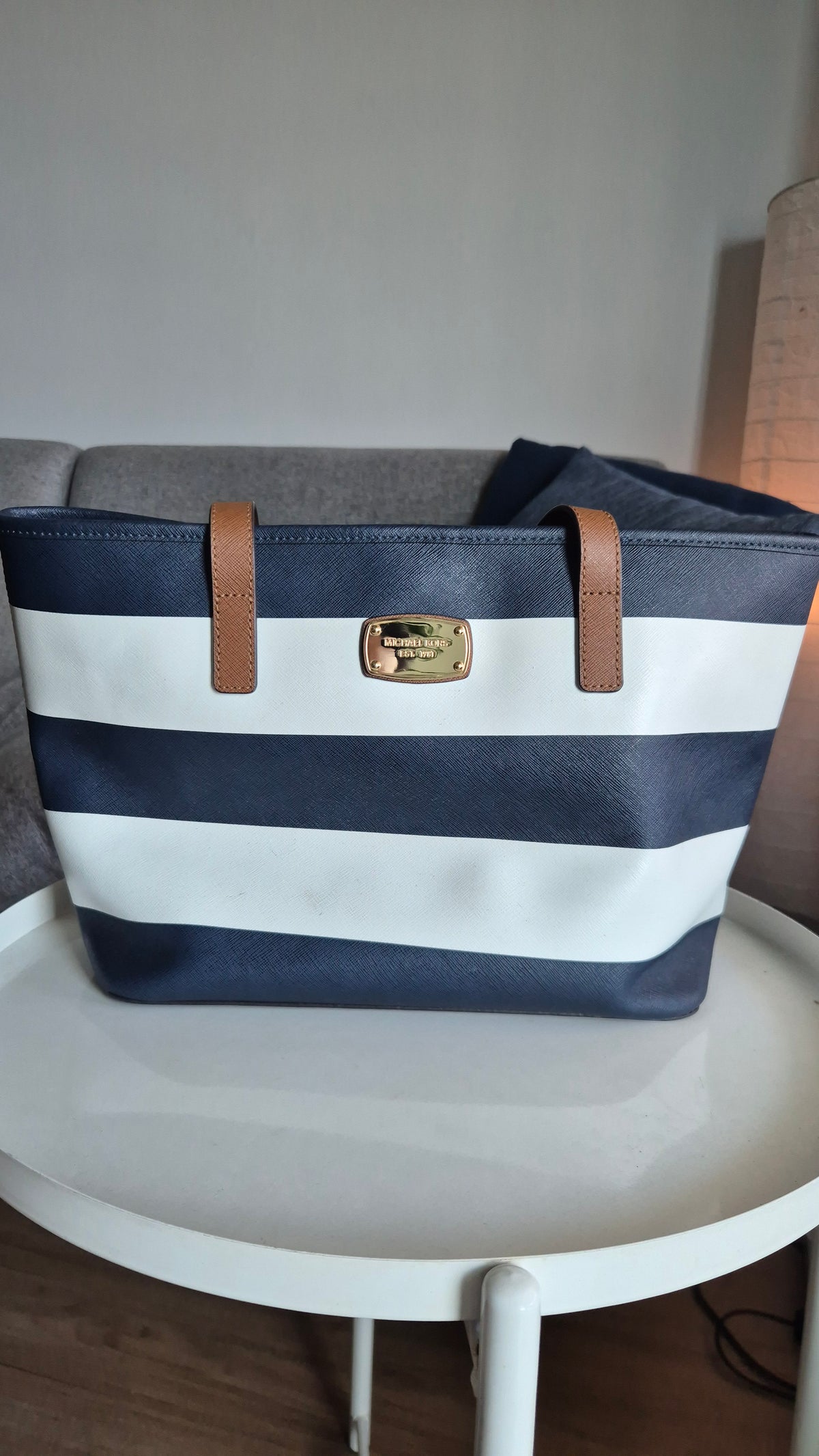 Michael Kors Jet Set Striped Tote