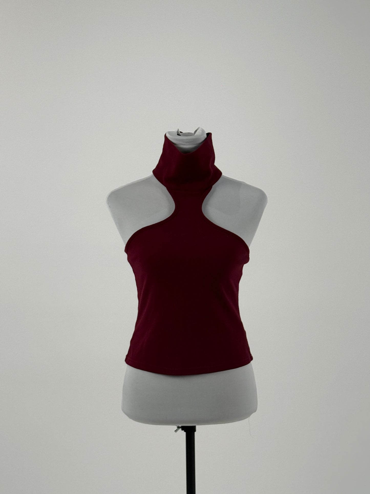 SHEIN Sleeveless Turtleneck Halter Top